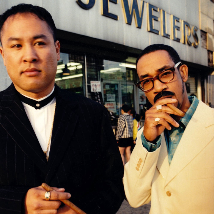 The Automator smoking cigars with Stetsasonic producer Prince Paul