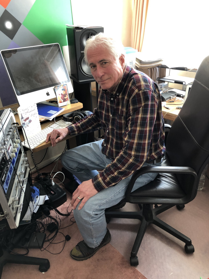 Don in his home studio in Thornbury