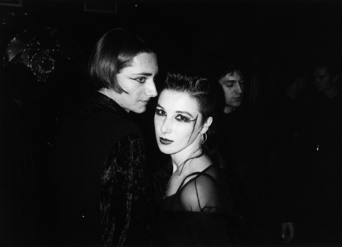 Clubbers of clubbers from the 'Photograpgic Documents of Sybergoth Youth in Italy, 1996 - 2001.