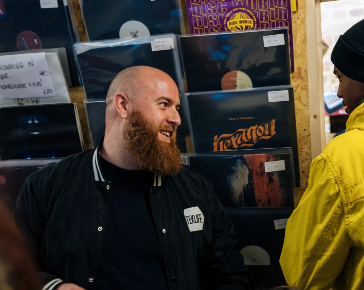Picture of people chatting in shop 